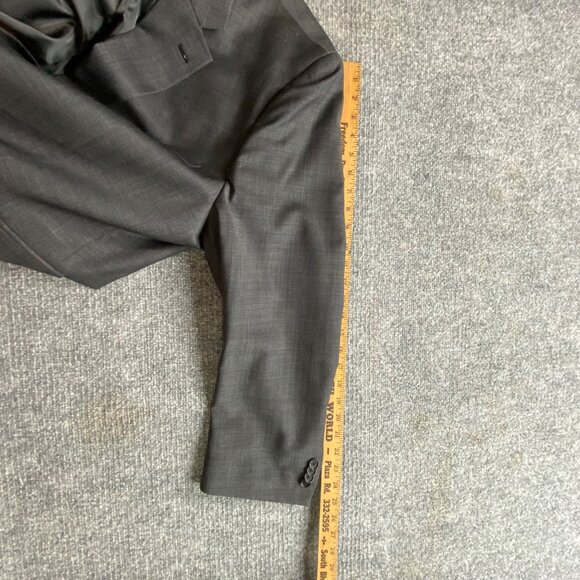Tommy Hilfiger Blazer Mens 48R Drak Grey Wool-Blend Suit Jacket Sport Coat - Picture 13 of 15